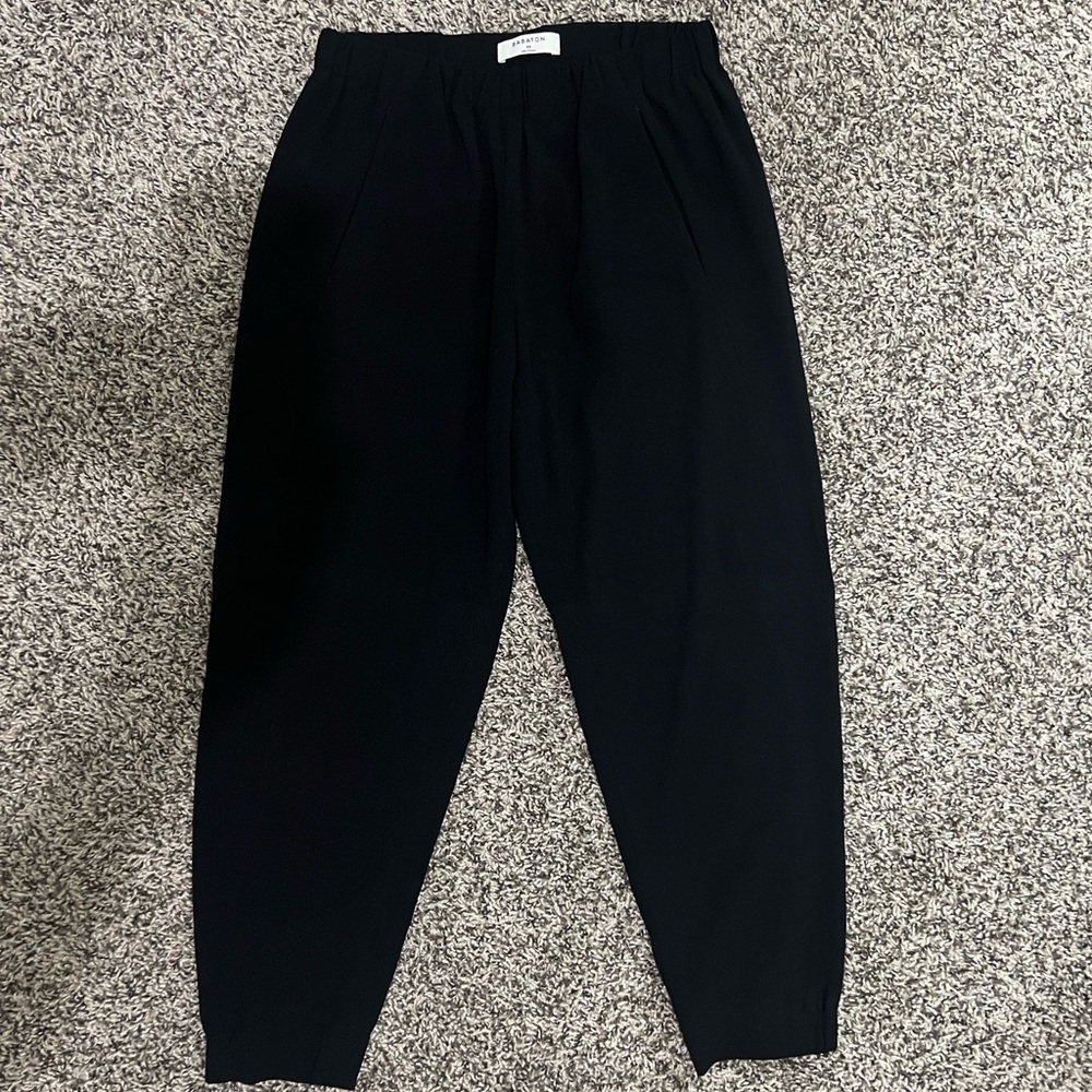 Aritzia Babaton Black Joggers with Elastic Waistband